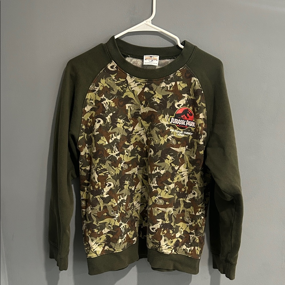 Jurassic Park Camouflage Sweater Japan  for Men